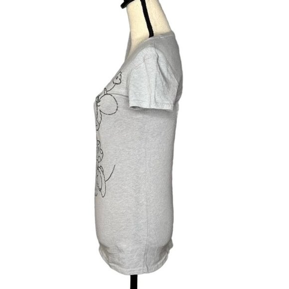 Disney Parks Grey Mickey Mouse Minnie Mouse T-Shirt Women's Size Small S - Picture 4 of 6